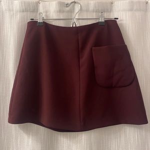 Wilfred Maroon Mini Skirt Size 6